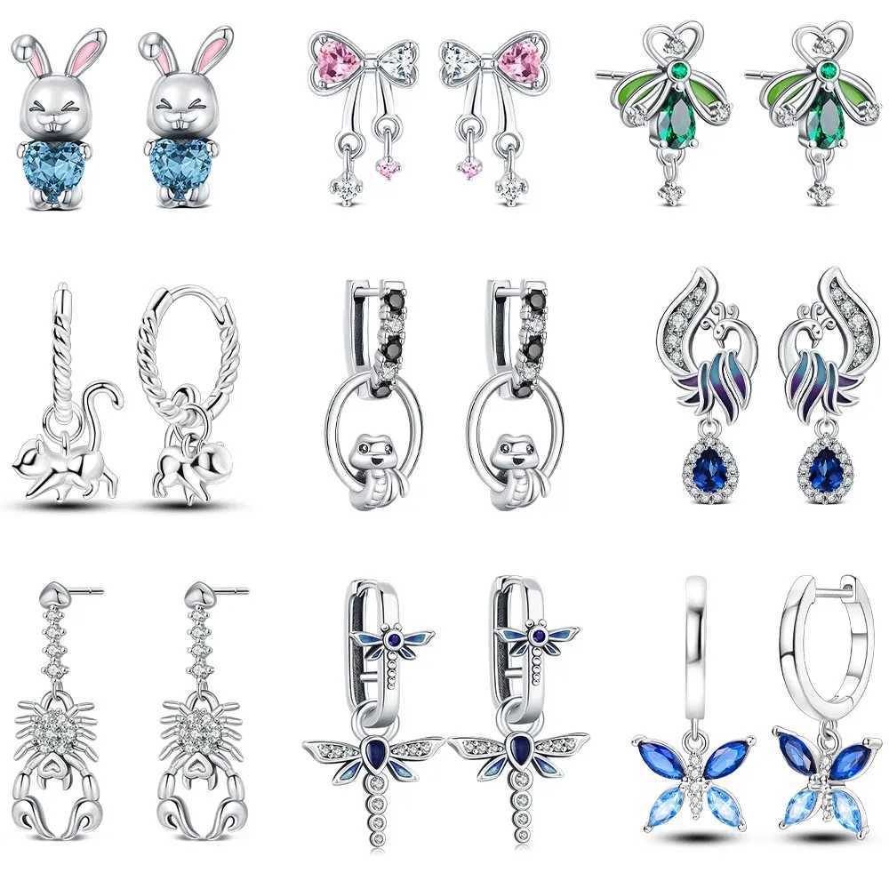 S925 Sterling Silver Hoops Earring For Women Elegant Jewelry Snake Rabbit Cute Classic earring Fashion Simple Mothers Day Gift Z250408