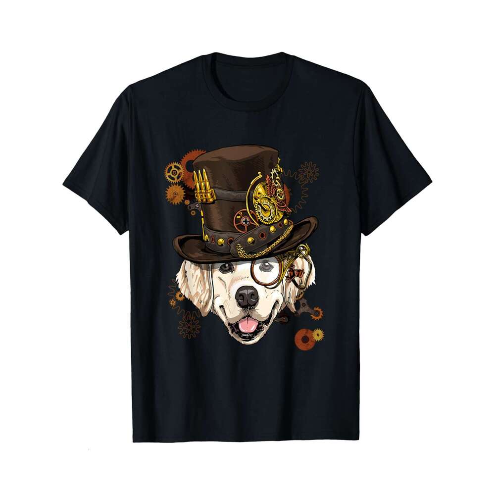 Designer T shirt Steampunk Siberian Husky Dog Steampunk Lovers - 220g Tshits