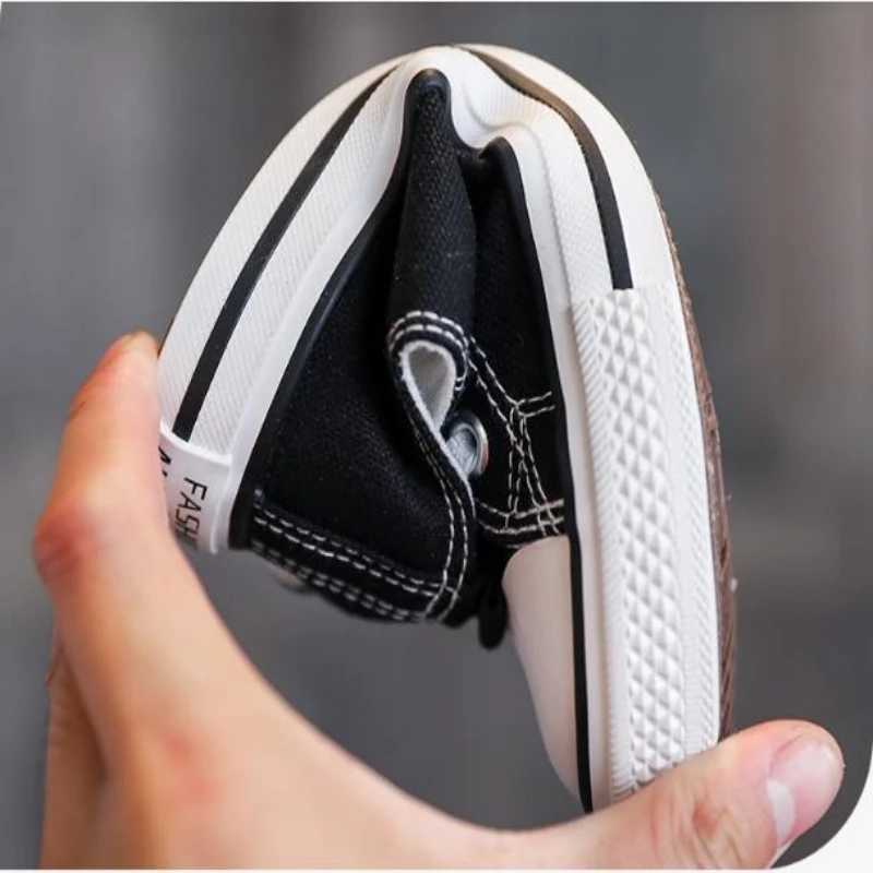 Childrens canvas shoes 2025 autumn new low sole shoes boys and girls student shoes baby casual shoes 19-36 X250409