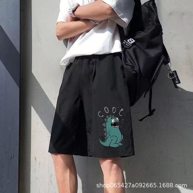 2025 New Designer Men Shorts Ice Silk Summer Men's Trendy Brand Ins Mid Length Shorts Thin Korean Version Loose Casual Five Quarter Pants