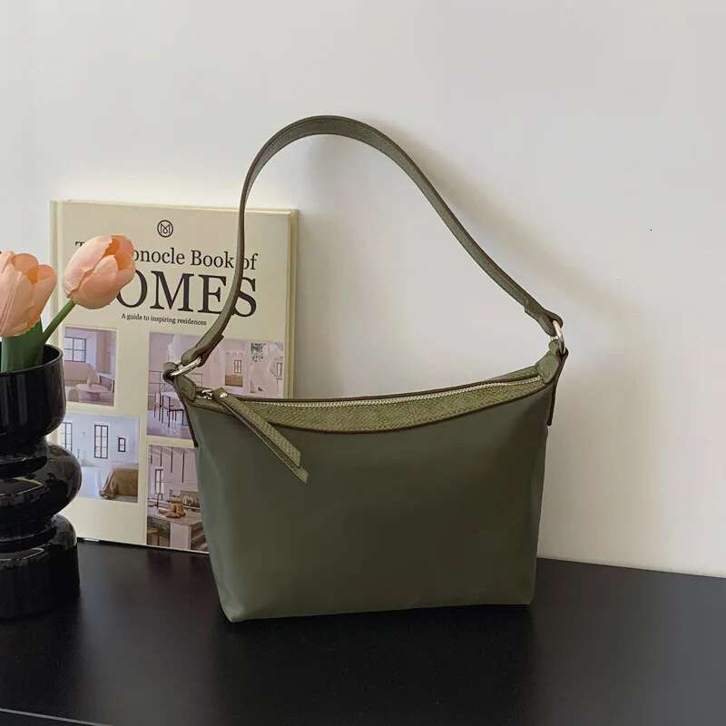 Oxford Cloth Shoulder Canvas Nylon 2024 New Fashion Simple Baguette About Underarm Women's Bag
