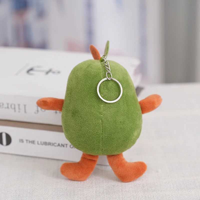 Cute cartoon fruit avocado stuffed doll plush toy keychain pendant backpack keychain decorative accessories giftXJ250409