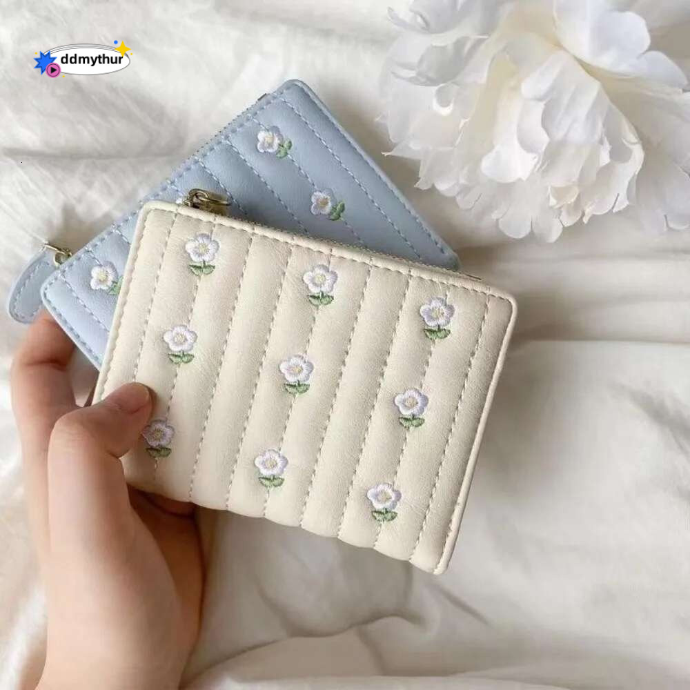 PU Leather Short Wallet New Mini Zipper Money Bag Solid Color wer Card Holders Girl ddmythur