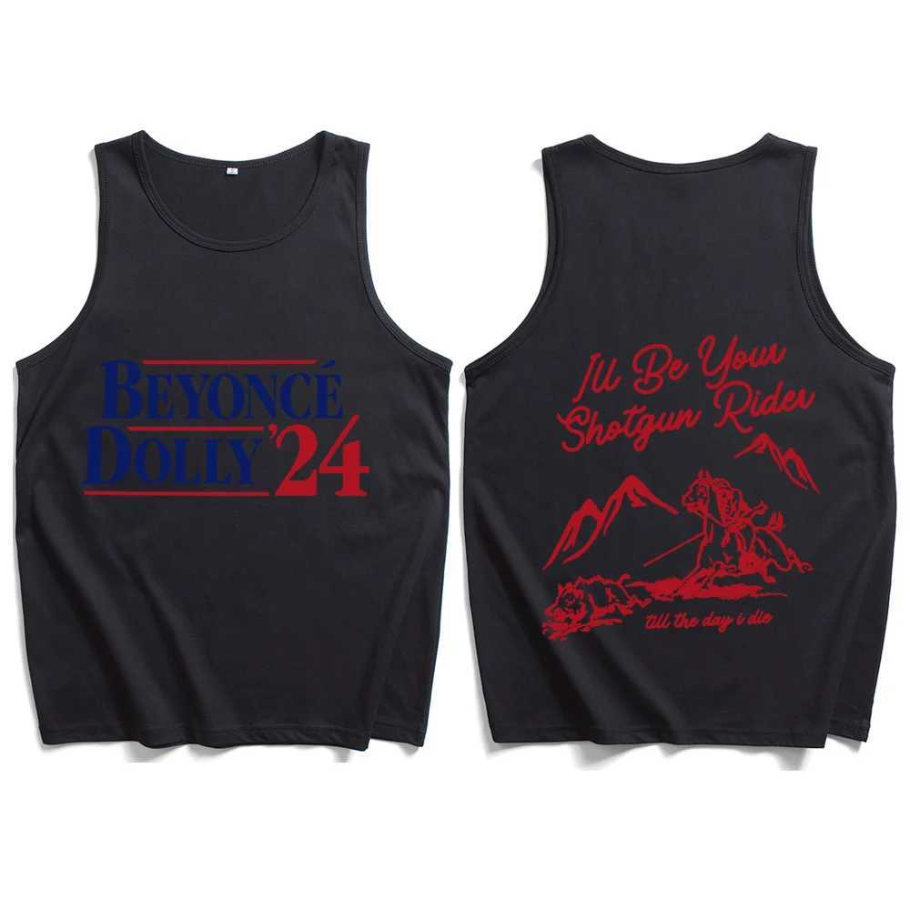 Beyonc Cowboy Carter Dolly 2024 Tank Top Tank Top Tank Top T-shirt Unisex Sleeveless Summer Casual Regular PrintXJ250409