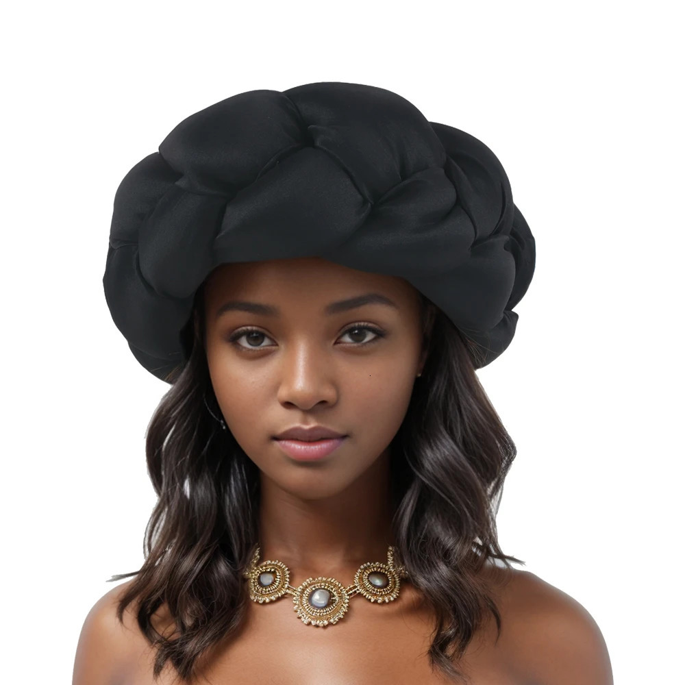 Exaggerated Super Braid Headband Party Head Bands Raw Silk African Turbans for Women Hair bands Headwear Hair Accessories 250409