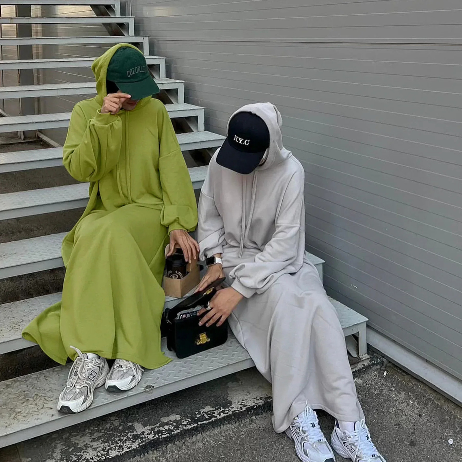 Colorful sweatshirt hooded Abaya Dubai y Muslim dress ordinary Abayas womens casual sportswear Islamic clothing Kaftan Robe 250409