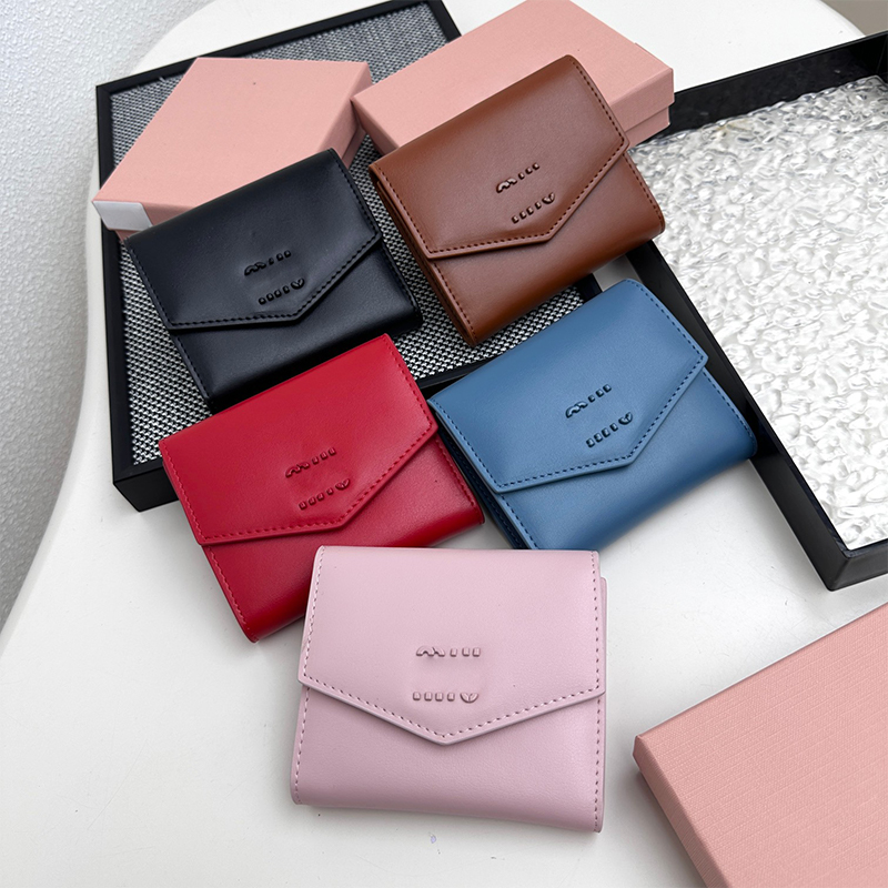 2025--10A Designer wallet high-quality card clip coin clutch bag women's wallet fashionable retro handbag credit card clip mini wallet zipper high quality