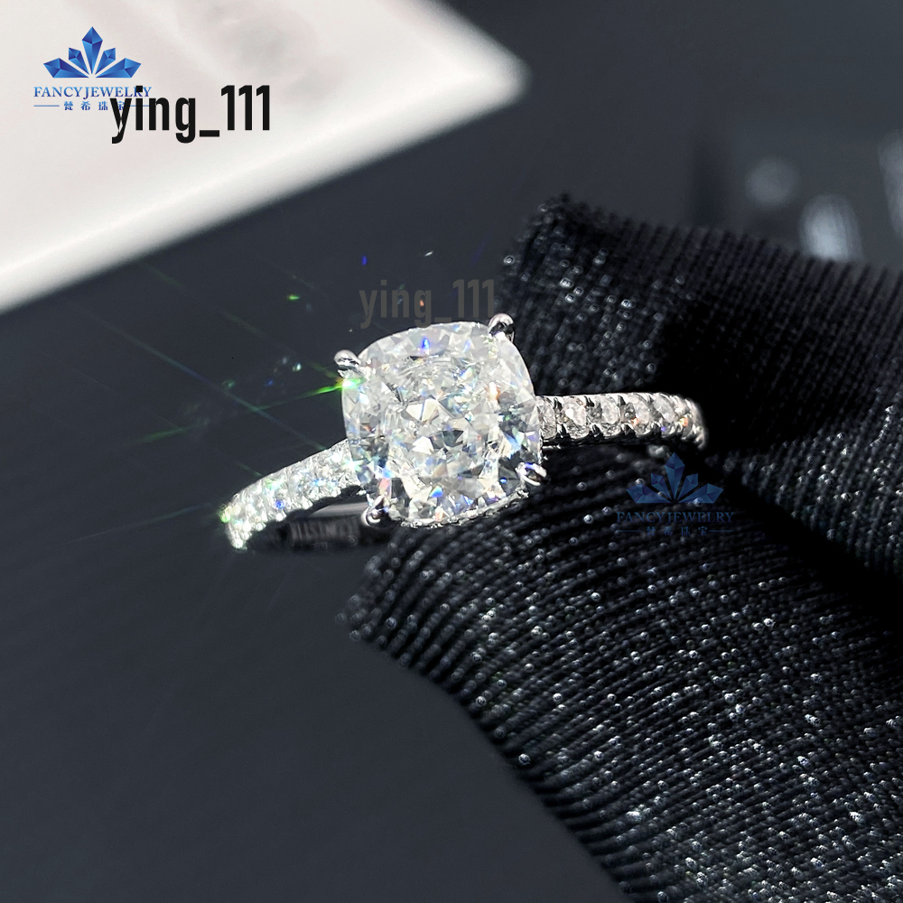 Rswimming Phone Pouchr VVS1 Moissanite Diamond 1.5CT St Case White 18K Rings 1 Piece Romantic 18k Gold Gemstone Rings Ice Cut
