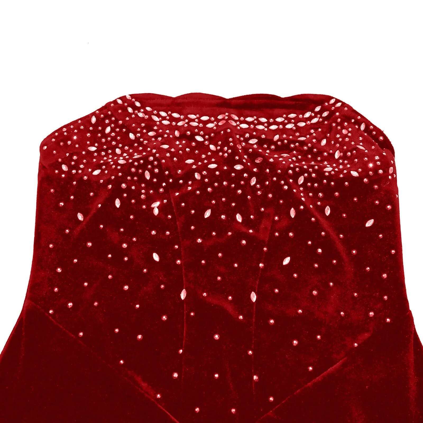 Dongdumaoyi Glitter Crystal Rhinestones Party Long Dresses Women Luxury Birthday Sleevless Backless Strapless Sexy Dress Clubwear Gown