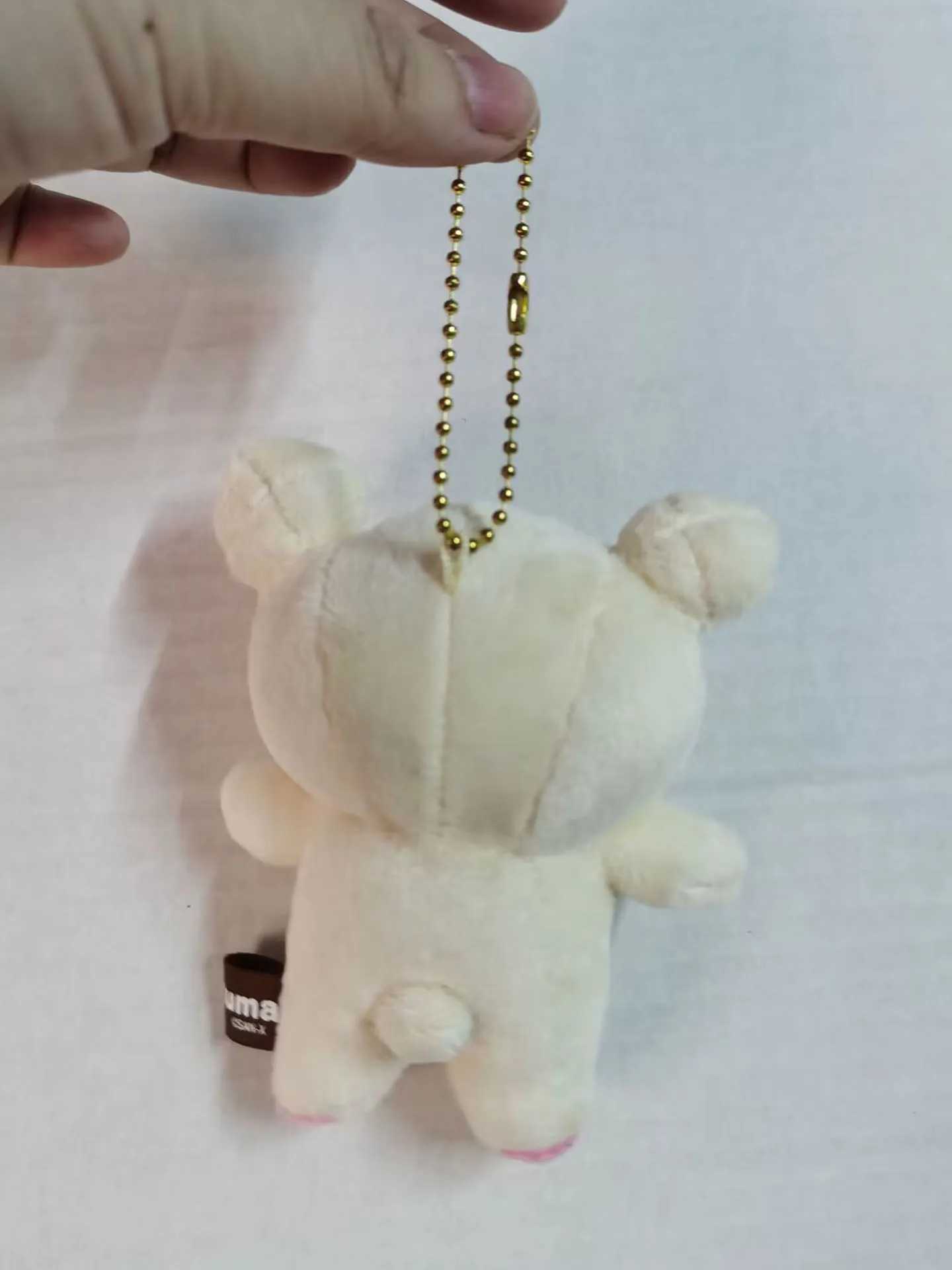Cute Rilakkuma Korilakkuma Bear Plush Mascot Keychain Stand Keychain Small Pendant Childrens Gift Girl Toy 12cmXJ250409