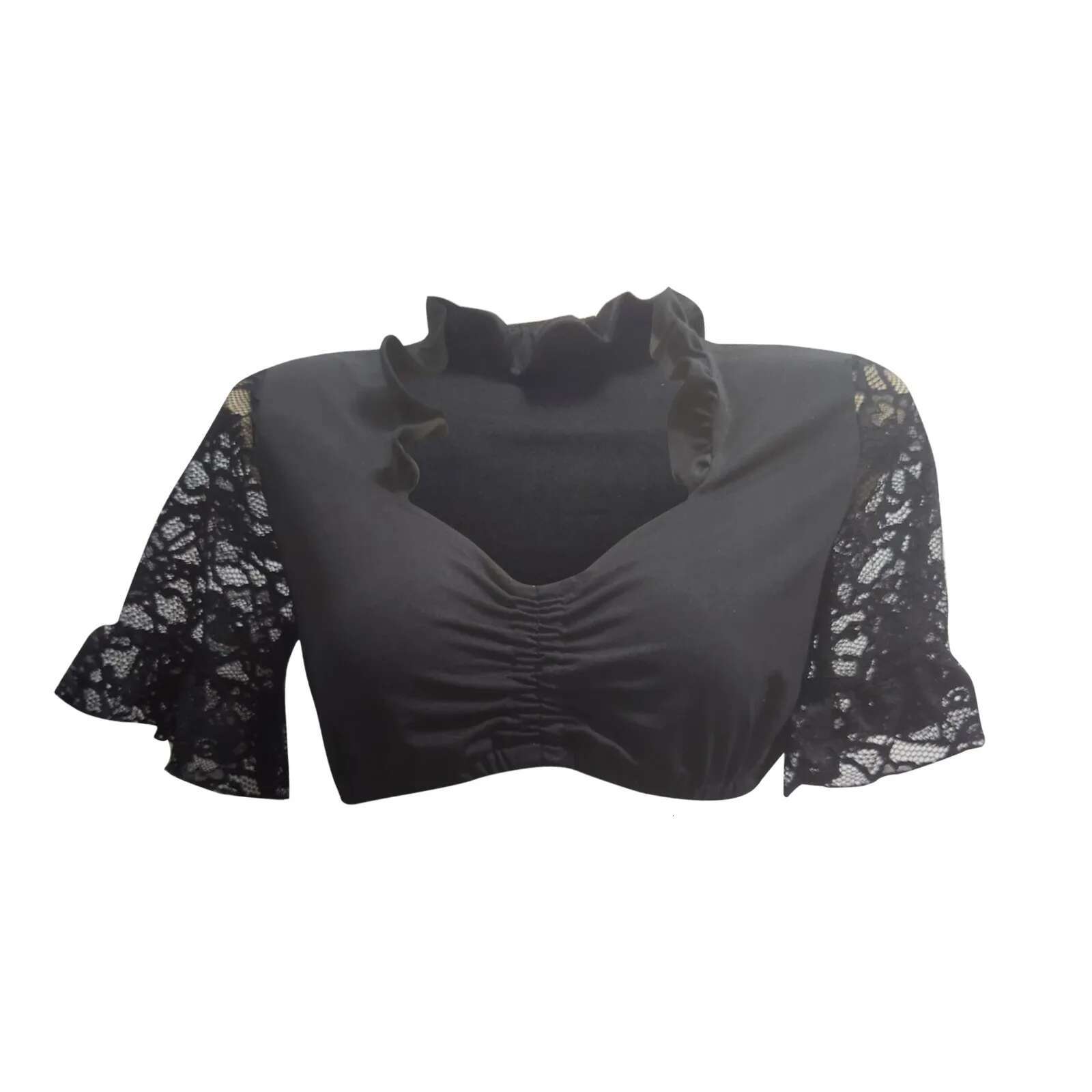 Dongdumaoyi Tops Blouses Black Women S Dirndl Elegant Petite Gerie For Women Sexy Lace Blouse For Oktoberfest Women S Tight Underwear