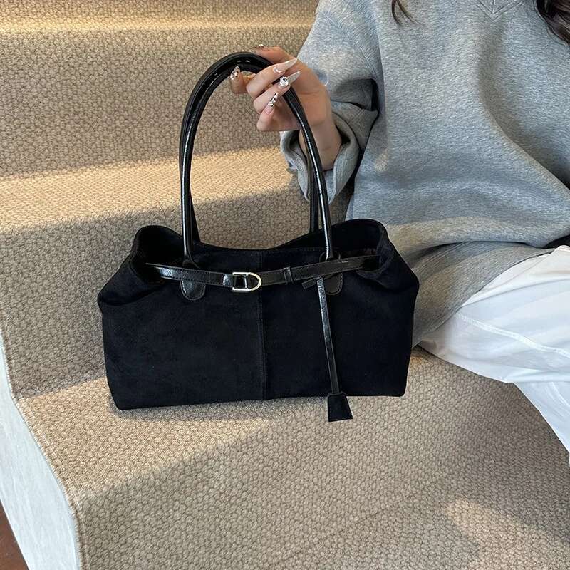 Toth2024 Fashionable Vintage Tote Bag - High-Quality Large Capacity Women's Shoulder Handbag For Casual Commuting Everyday Use