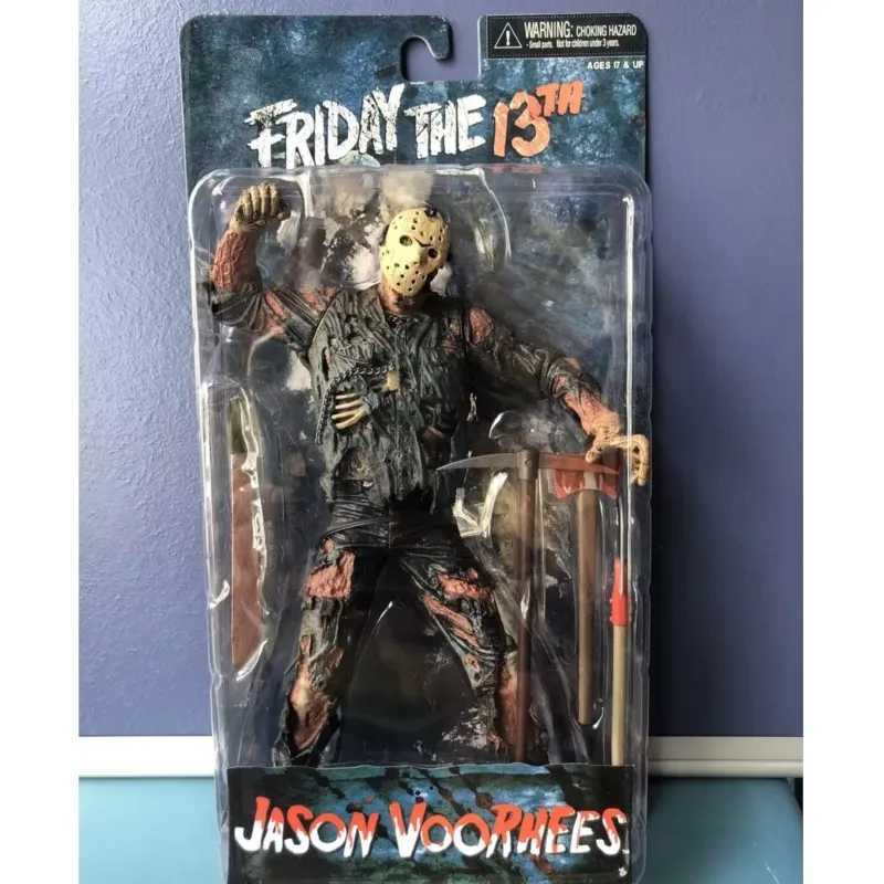 NECA Friday Thirteenth Digital Toy Freddy Jason Voorhees Blood Action Picture Jason Collectable Model Christmas Halloween Gift M250409