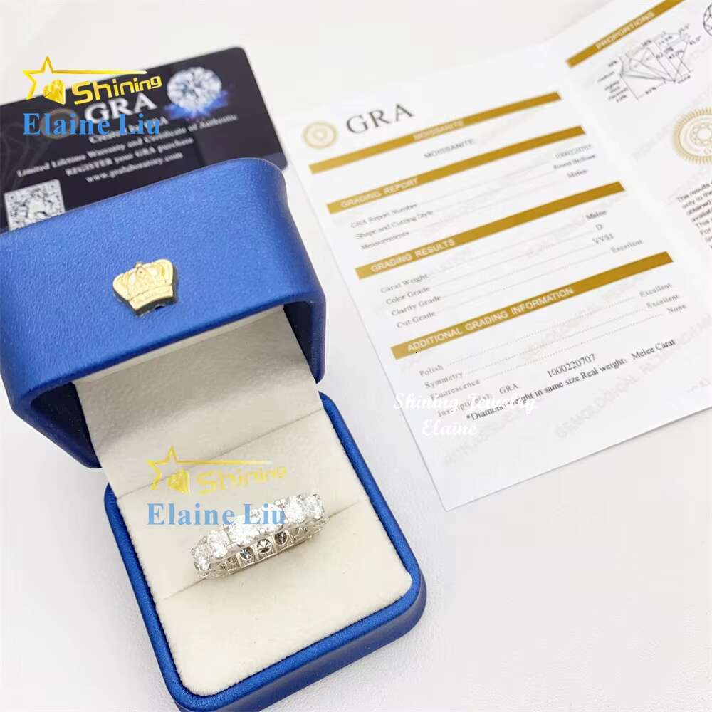 Luxury Factory Price Hip Hop Iced Out 925 Sterling Silver Cz Zircon or Vvs Moissanite Fashion Jewelry Rings