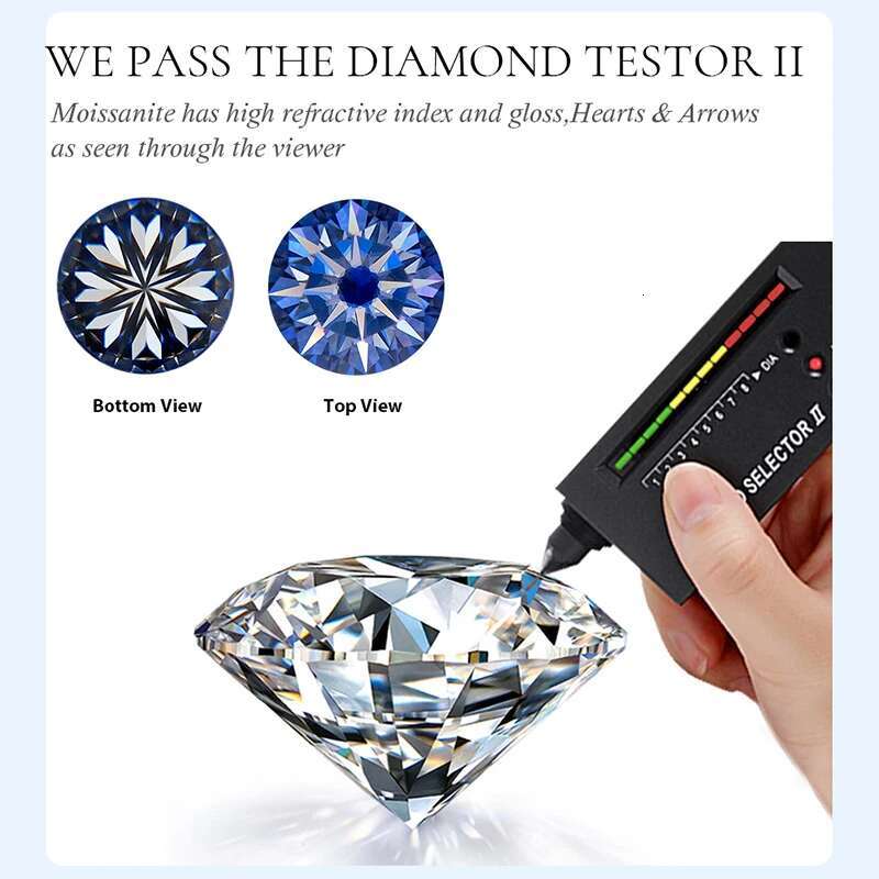 Luxury 4CT Certified Radiant Cut Big Moissanite Diamond Rings for Women 925 Sterling Silver Engagement Wedding Fine Jewelry