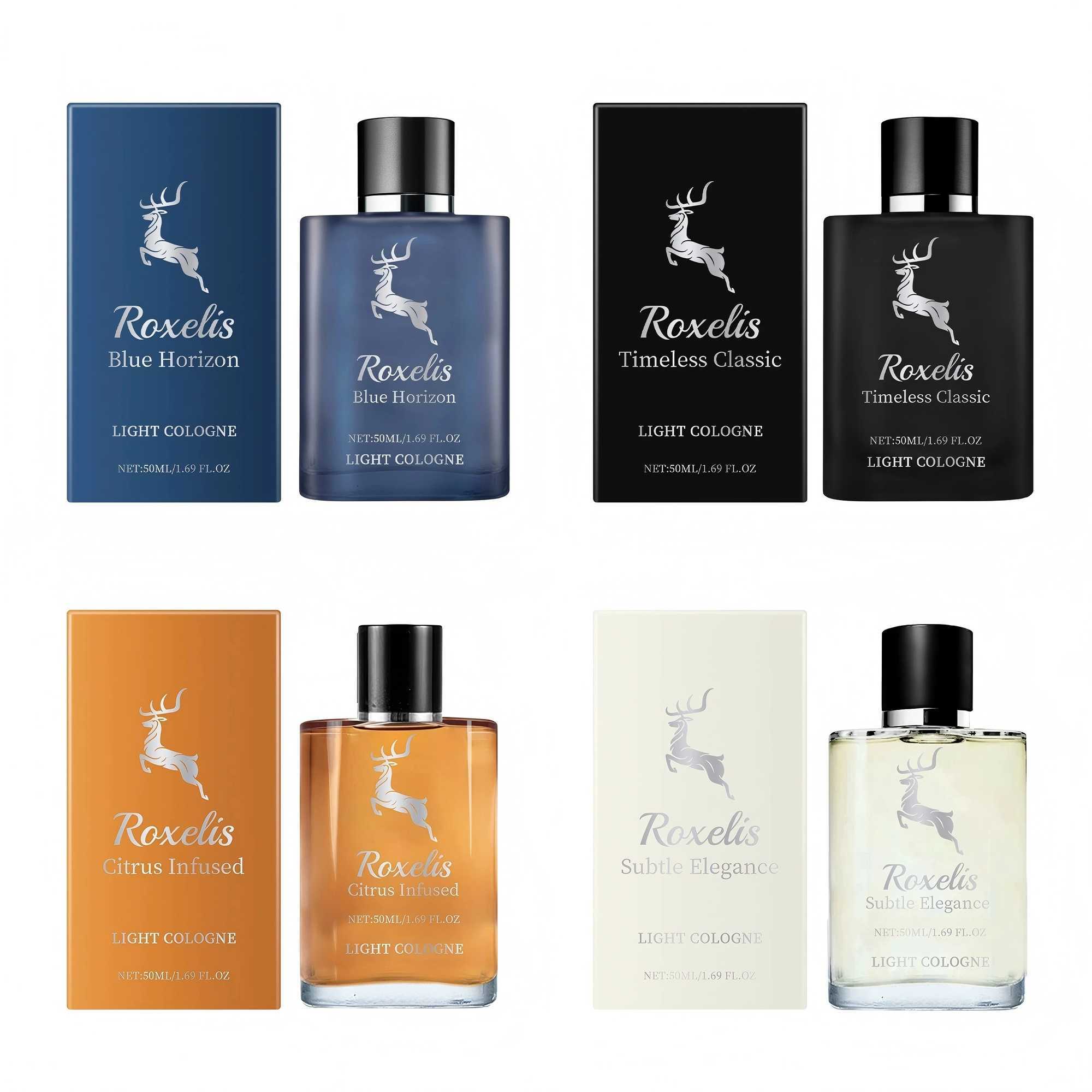 Roxelis 50ml Cologne Series Charming perfume Persistent pheromone Fresh and elegant scent Eliminates mens dating gifts Flirting perfumeXJ250409