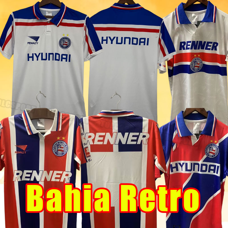 98 99 1996 96 Retro Esporte Clube Bahia soccer jerseys 1998 1999 home white Mens Adults Vintage football shirts S-XXL
