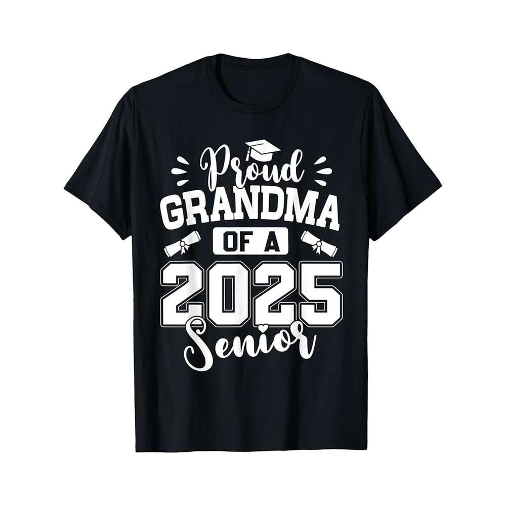 Designer T shirt PProud Grandma Of A 2025 Graduate Class of 2025 Graduation - 220g Tshits