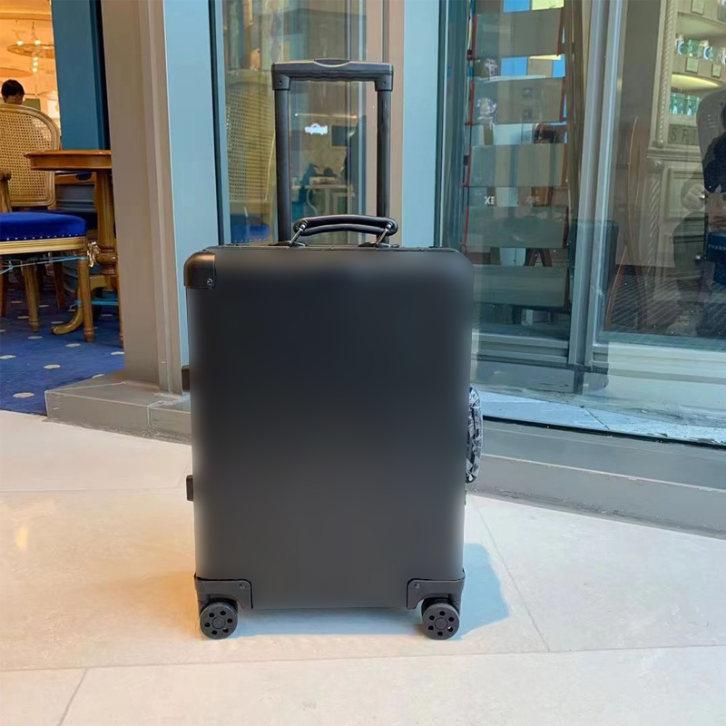 Rim0 Suitcase Lage Designer Metal Combination Box fashion boarding box universal wheel large capacity trolley case