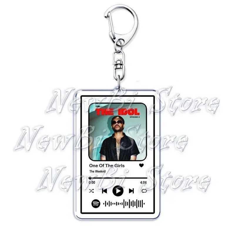 Weeknd Womens Music Keychain Accries Childrens Music Staoy Blind Light Dies for You Hills Keychain Jewelry Fan GiftXJ250409
