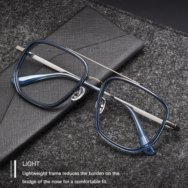 2024 Oversize Glasses Frame Men Square Myopia Optical Prescription TR90 Eyeglasses Women Male Ultralight Eyewear 250407
