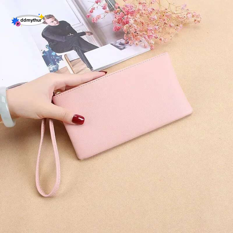 2021 New Zipper Long Coin Purse PU Fashion Clutch Bag Large Capacity Ladies Wallet ddmythur