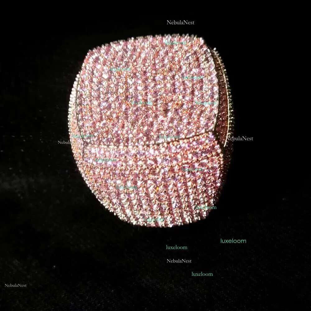 Fashion Fine Jewelry Vvs Moissanite Iced Out Rings Men Gold Plated Sterg Sier Dia Hip Hop Ring