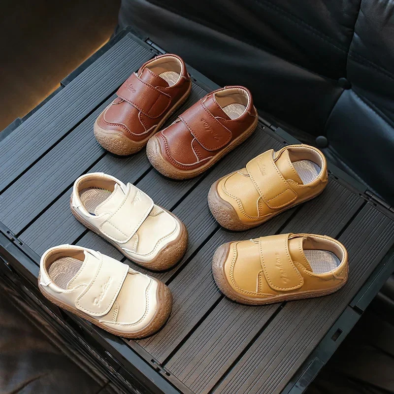 Childrens Closed Preschool Shoes Spring and Autumn Baby Soft Bottom Leisure Apartment Girls Anti Kick School Boys Shoes 250409