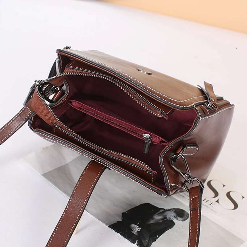 Cowhide Women Bags 2024 New Fashion Genuine Leather Women's Handbag High-Quality Crossbody Shoulder Bag 8807