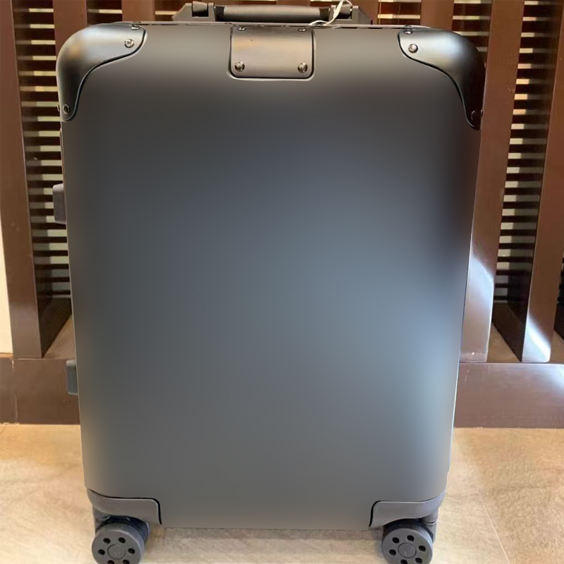 Rim0 Suitcase Lage Designer Metal Combination Box fashion boarding box universal wheel large capacity trolley case
