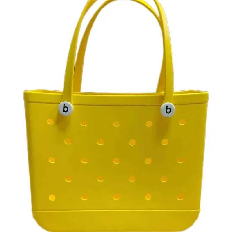 Rubber Womens Borg Bag Fashion Summer Pool Shoulder Bag EVA Large Capacity Shopping Basket Womens Pool Handbag Beach Jelly BagT25040999