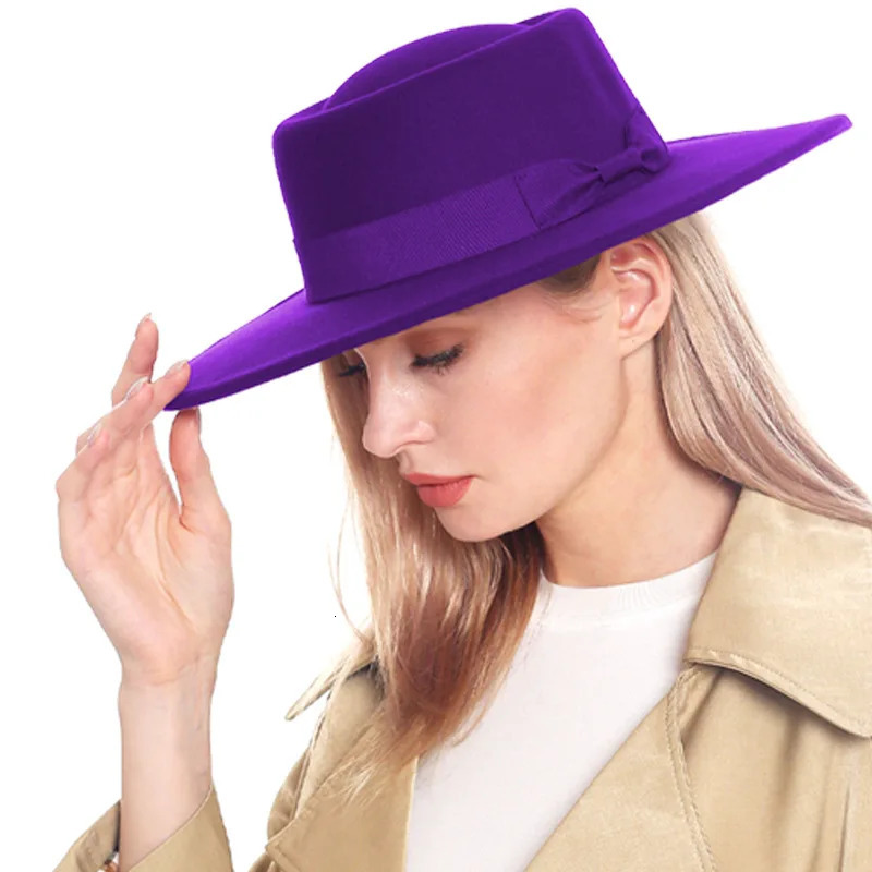 Sombrero Raised Top Fedora Hat European and American Fedora Hat Jazz Hat Mens Round Top Hat Wholesale Sombrero 251107