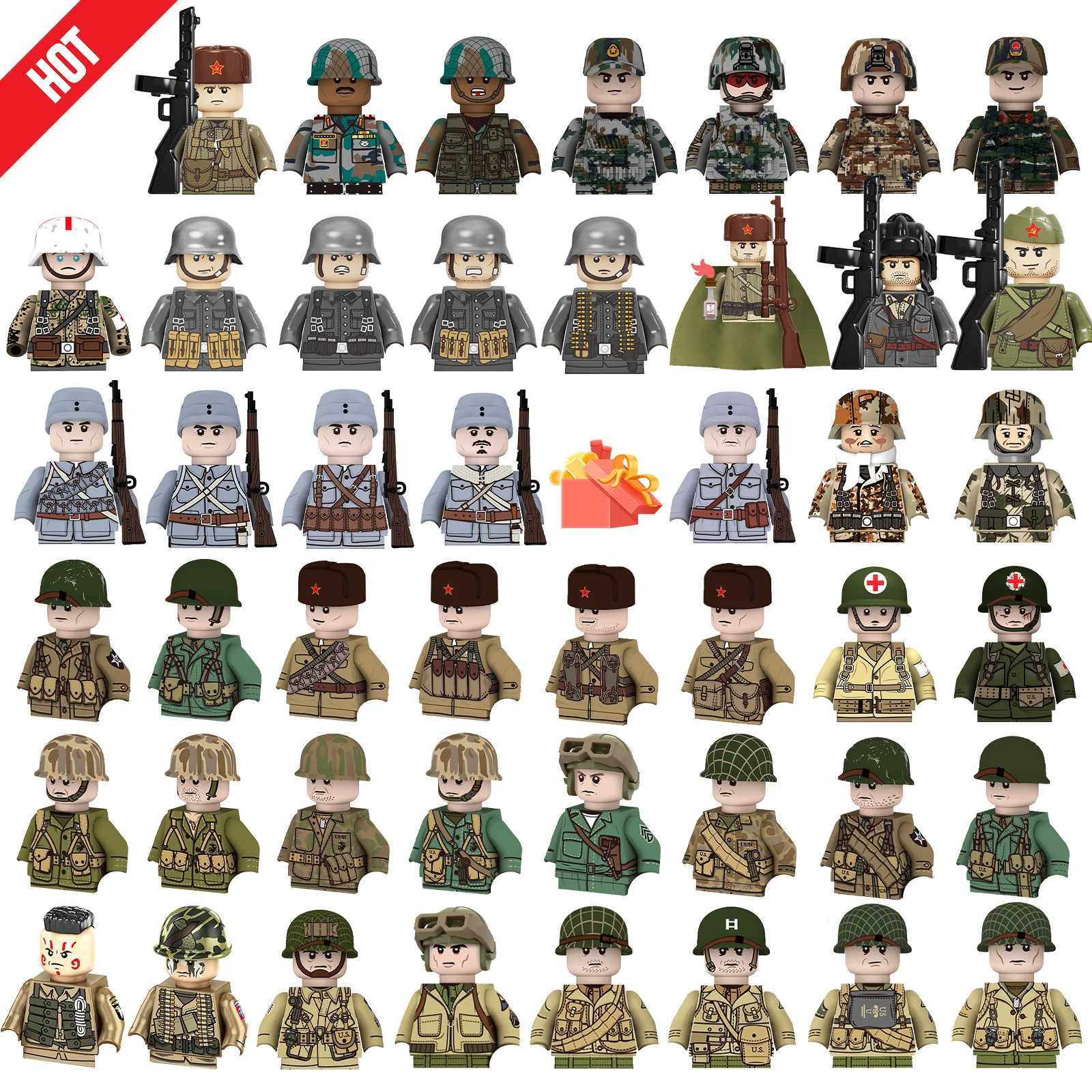 Moc Ww2 Military Mini Picture German Medical Tank Troop Explosion Machine Gun Childrens Block Toy Gift Boys and Girls New Juguetes X250409