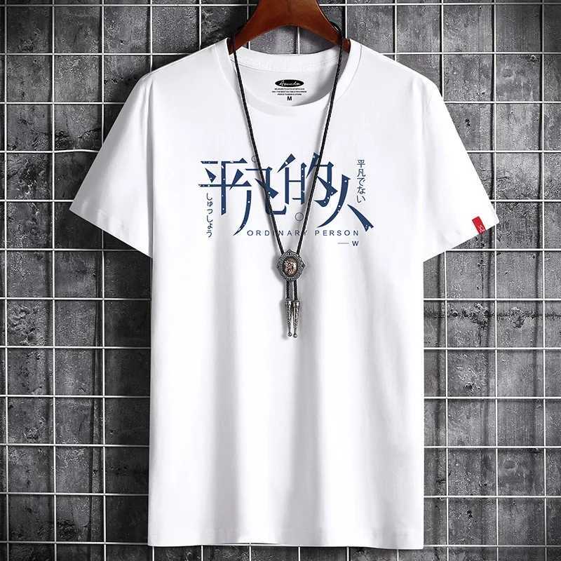 Summer anime t-shirt harajuku alternative gothic costume punk street mens t-shirt 2022 graphic hip-hop oversized t-shirtXJ250409