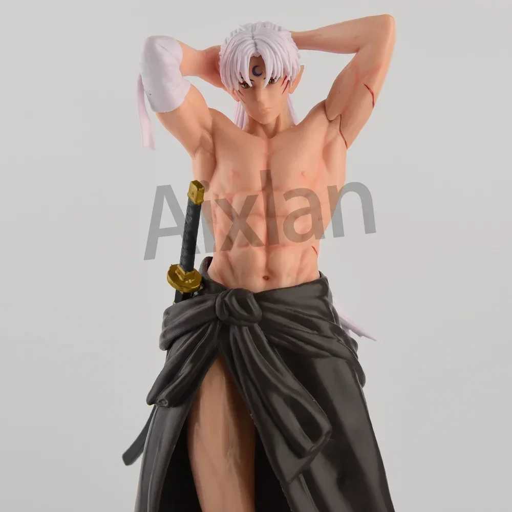 31cm Anime Inuyasha Character Sesshoumaru Sexy PVC Action Character Model Toy Collectable Model Toy Christmas Gift X250409
