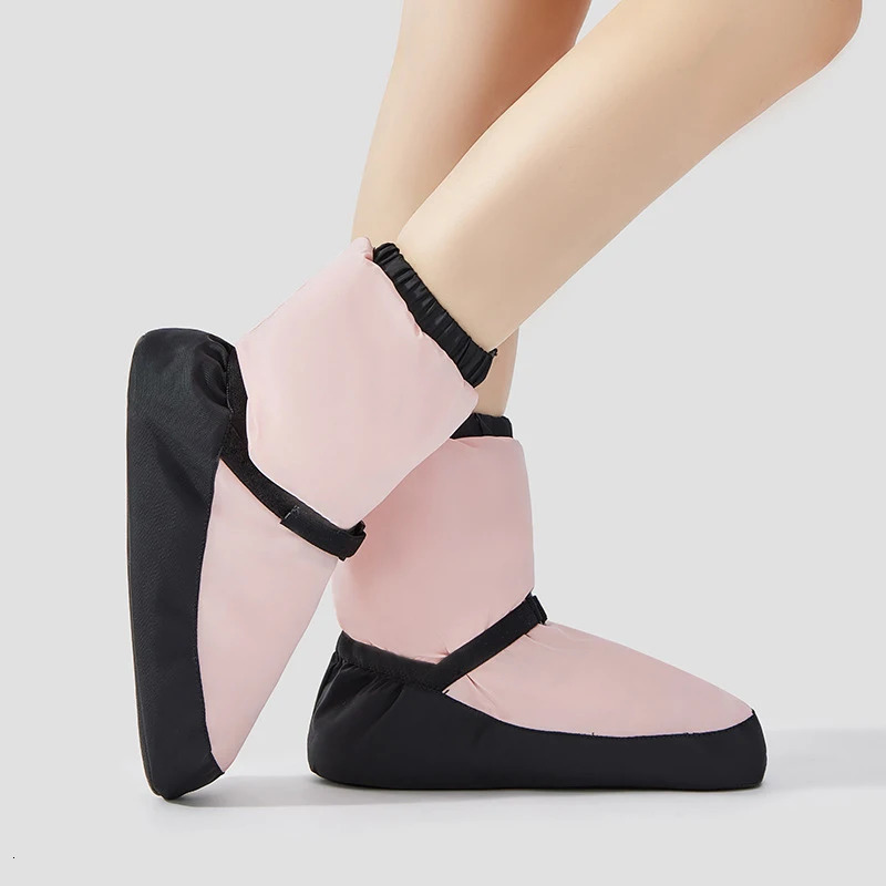 Ballet Shoes Winter Dance Boots Warm-Up Short Boots Warm Anti-Slip Ballet Shoes Training Shoes Adult Cotton Dance Shoes 250407