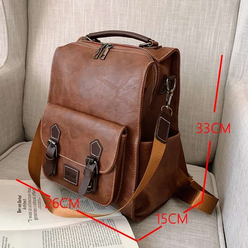 Women's Bags 2020 Women PU Leather Backpacks Vintage Female Shoulder Sac a Dos Casual Travel Ladies Bagpack Mochilas School Bags