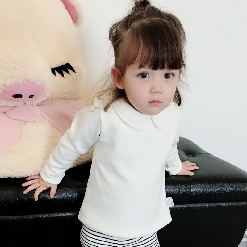 Ddmyshoesvip Baby Base Shirt Boys Girls Aged Doll Neck Top Spring And Autumn Long Sleeved Cotton T Shirt