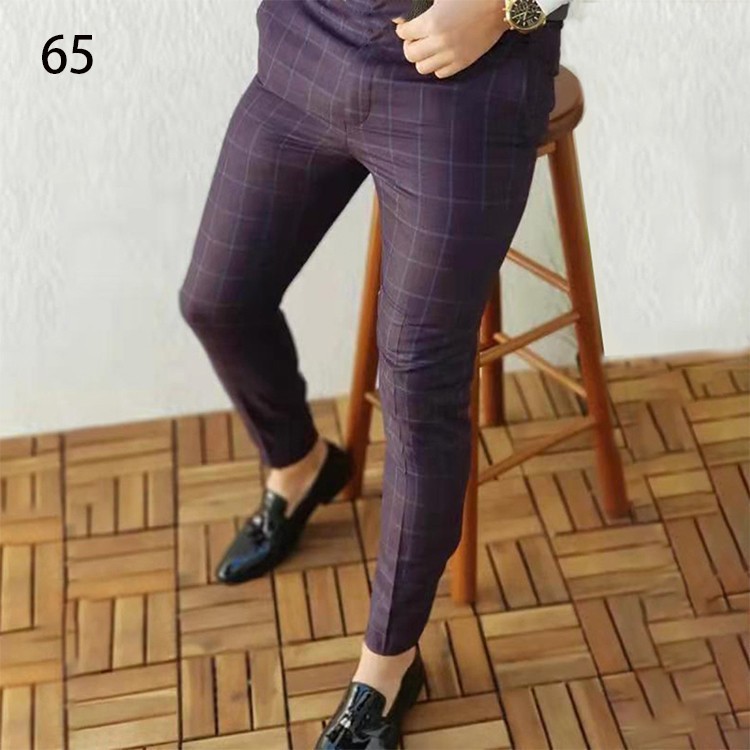 Male Business Suit Trousers Striped Large Size Classic Suit Pants Men Social Pant Street Wear Mens Trousers Casual Trouser Fashion Clothing