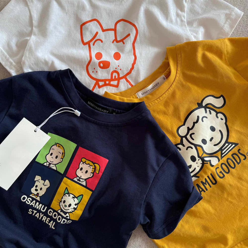 Ddmyshoesvip Handsome Short Summer Boys And Girls Trendy Brand Cartoon Cute T Baby Children S Stylish Half Sleeve T Shirt
