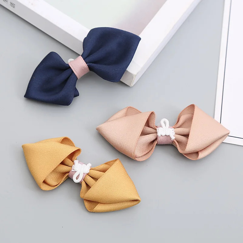 Childrens solid color baby needles without safety clothing accessories suitable for boys handmade dark bow ties 250407