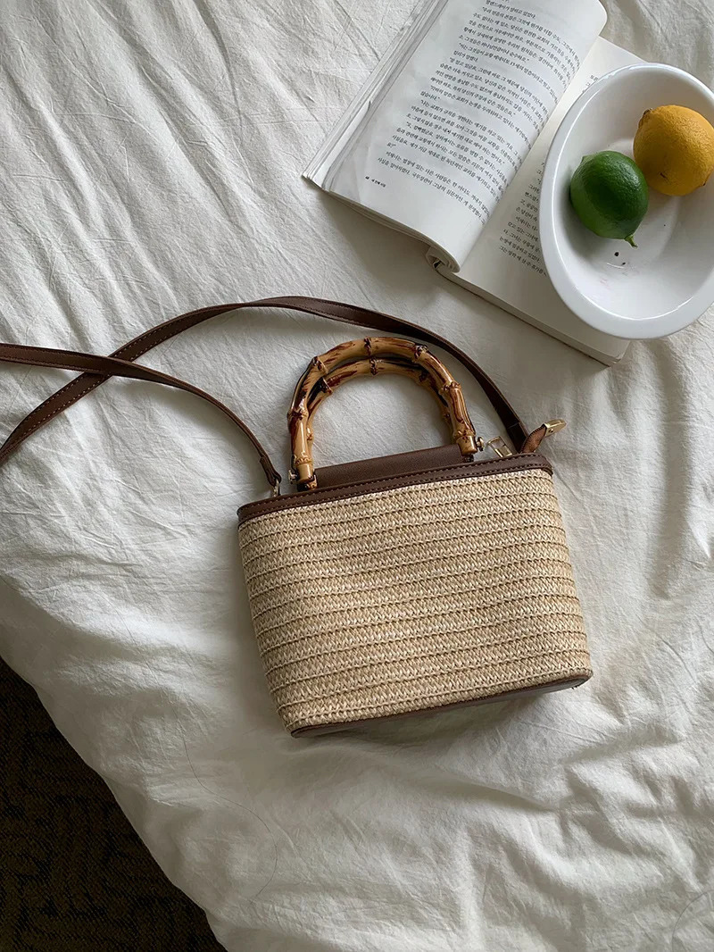 niche cross body bag woven small for womens texture handheld summer 250408