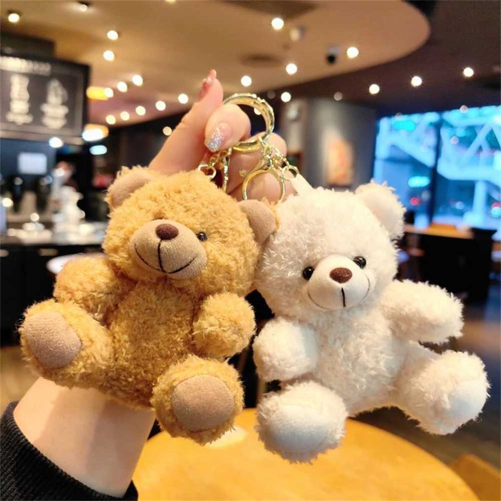 12cm soft filled plush Ted bear doll cute animal teddy bear plush toy keychain bag pendant decoration childrens giftXJ250409