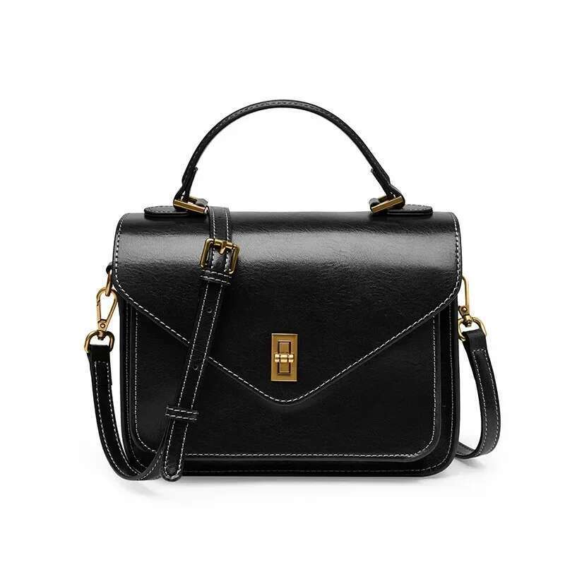 Women's Genuine Leather Bag Vegetable Tanned Cowhide New High Grade Handbag Shoulder Crossbody Messenger Bags Ladies Female 2023