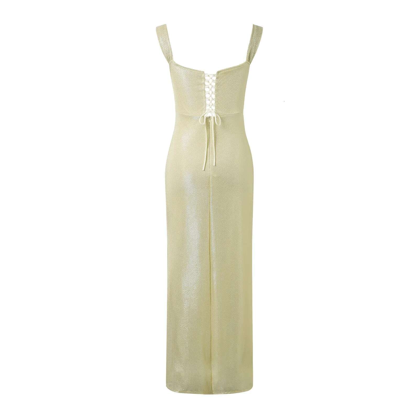 Dongdumaoyi Women S Sexy Split Long Party Dress Sequin High Fashion Sleeveless Dresses Lady Evening New