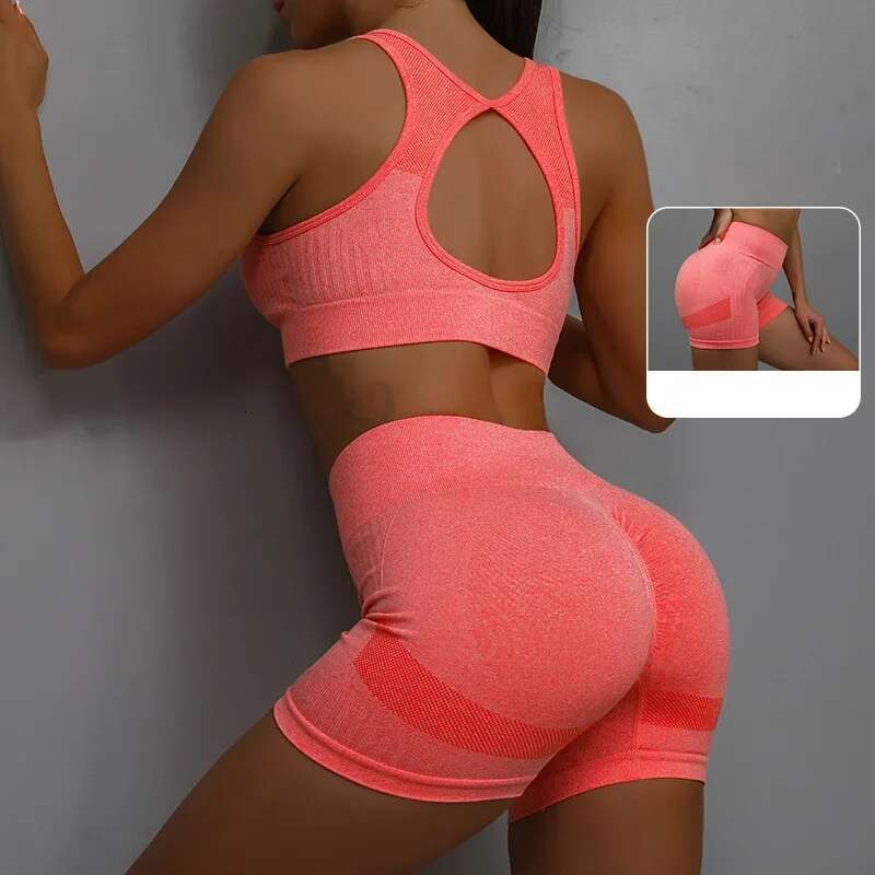 Underwear Women's Fiess Suit Vest Running Sports Shorts Yoga Workout Set