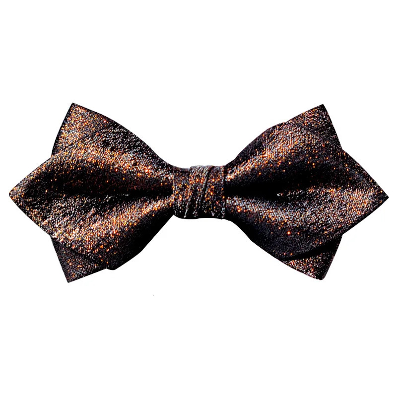 Wedding Groom Brown Sparkle Fashion Pot Stage High Quality Mens Bow 250407