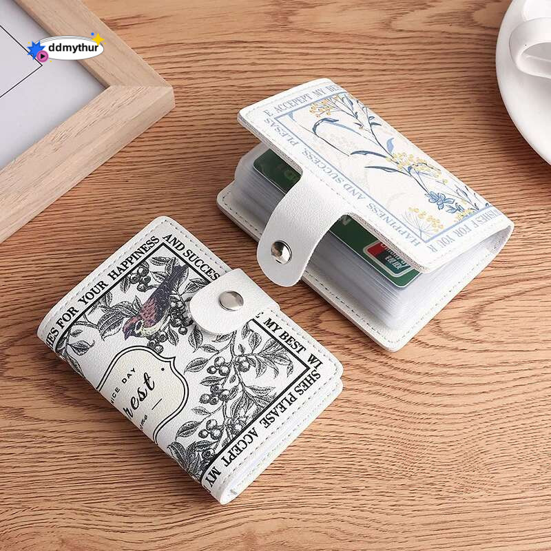 New Slim PU Leather Holder Wallet Multiple Slots Credit Bank ID Bag Organizer Pocket Bus Money Card Storage Clips ddmythur