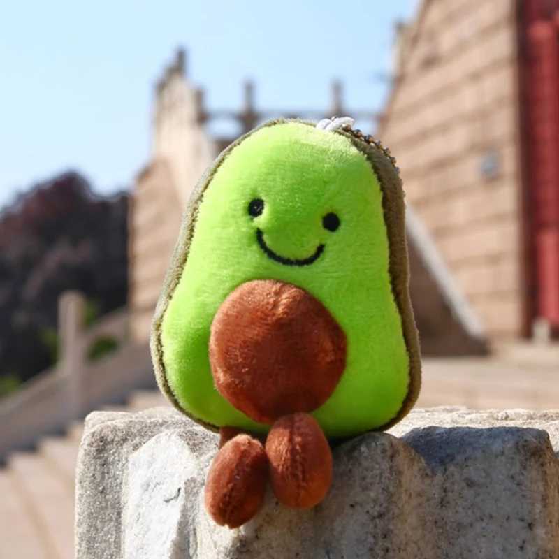 1 avocado pendant cute doll keychain plush toy filled toy bag pendantXJ250409