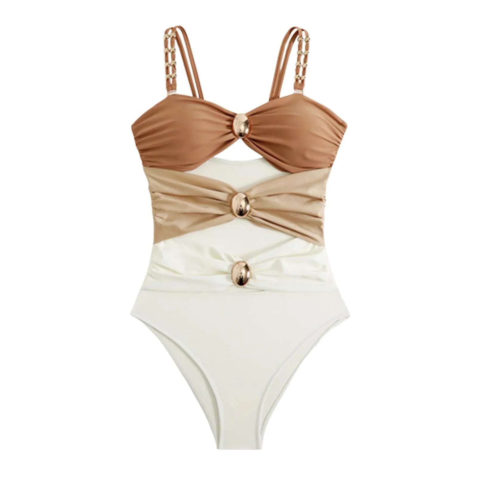 Dongdumaoyi High Quality One Piece Swimsuit Golden Buck Printed Push Up Women Bikini Set Swimwear Slimming Bathing Suit Beach Wear
